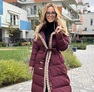 Isabell Maxi kabát bordó – Innova Fashion